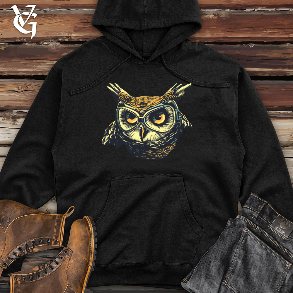 Vintage Dive Owl Midweight Hooded Sweatshirt