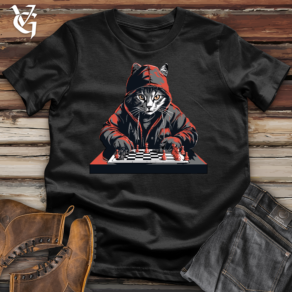 A Cat Playing Chess Softstyle Tee