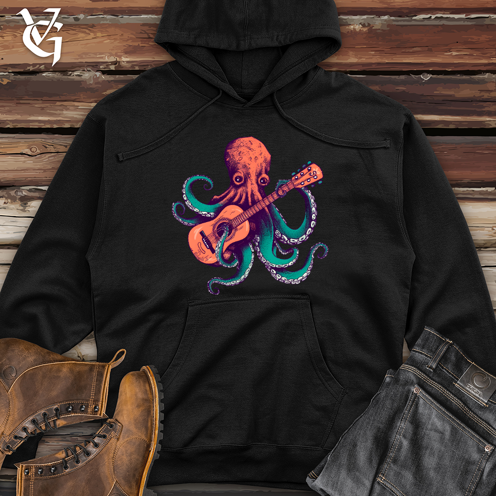 Octopus Guitarist Midweight Hooded Sweatshirt
