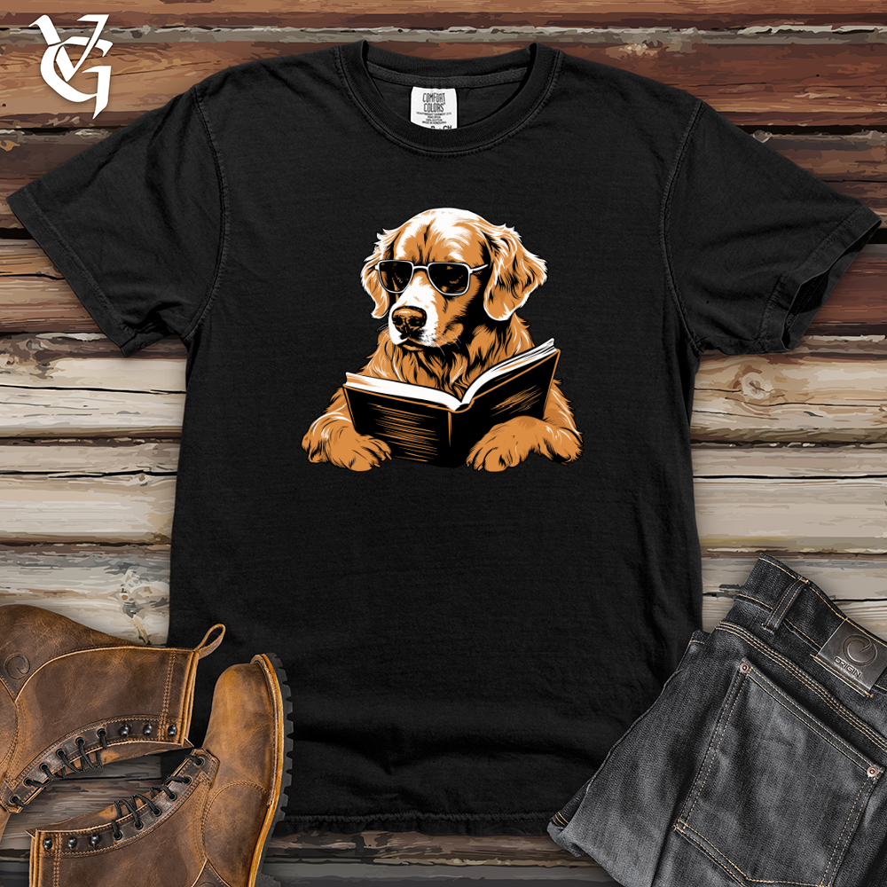 Golden Retriever Literary Escape Heavy Cotton Comfort Colors Tee