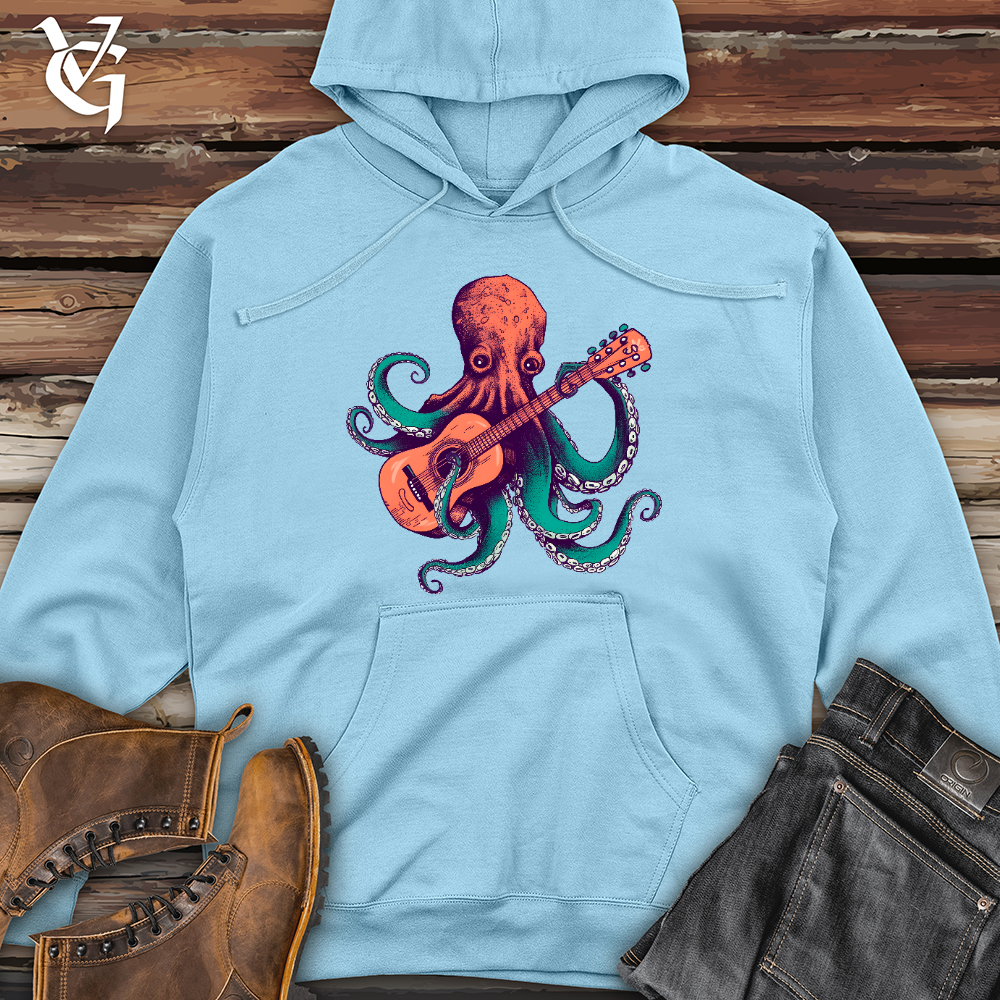 Octopus Guitarist Midweight Hooded Sweatshirt