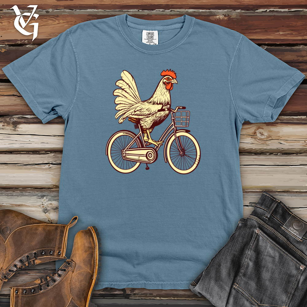 Vintage Pedaling Poultry Heavy Cotton Comfort Colors Tee