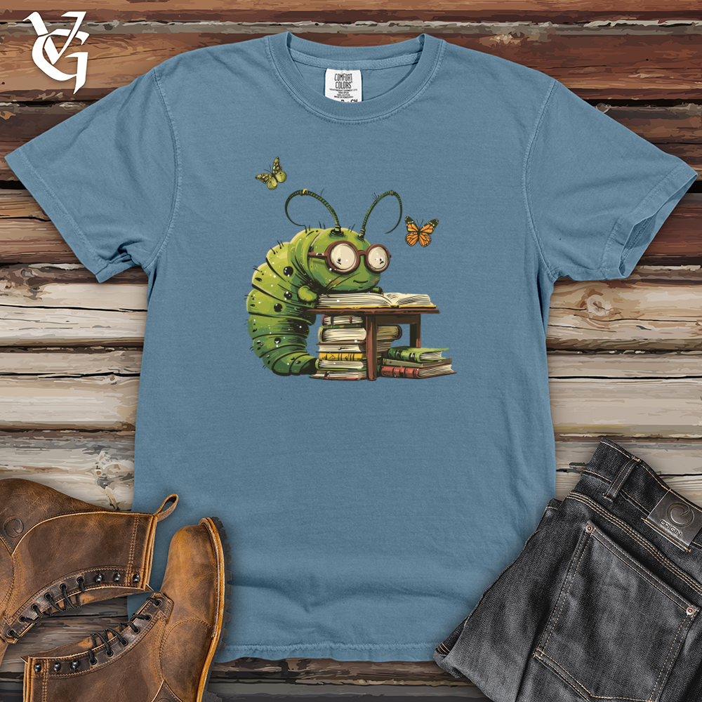 Caterpillar Bookworm Bliss Heavy Cotton Comfort Colors Tee