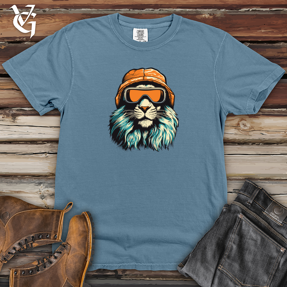 Retro Ski Mask Lion Heavy Cotton Comfort Colors Tee