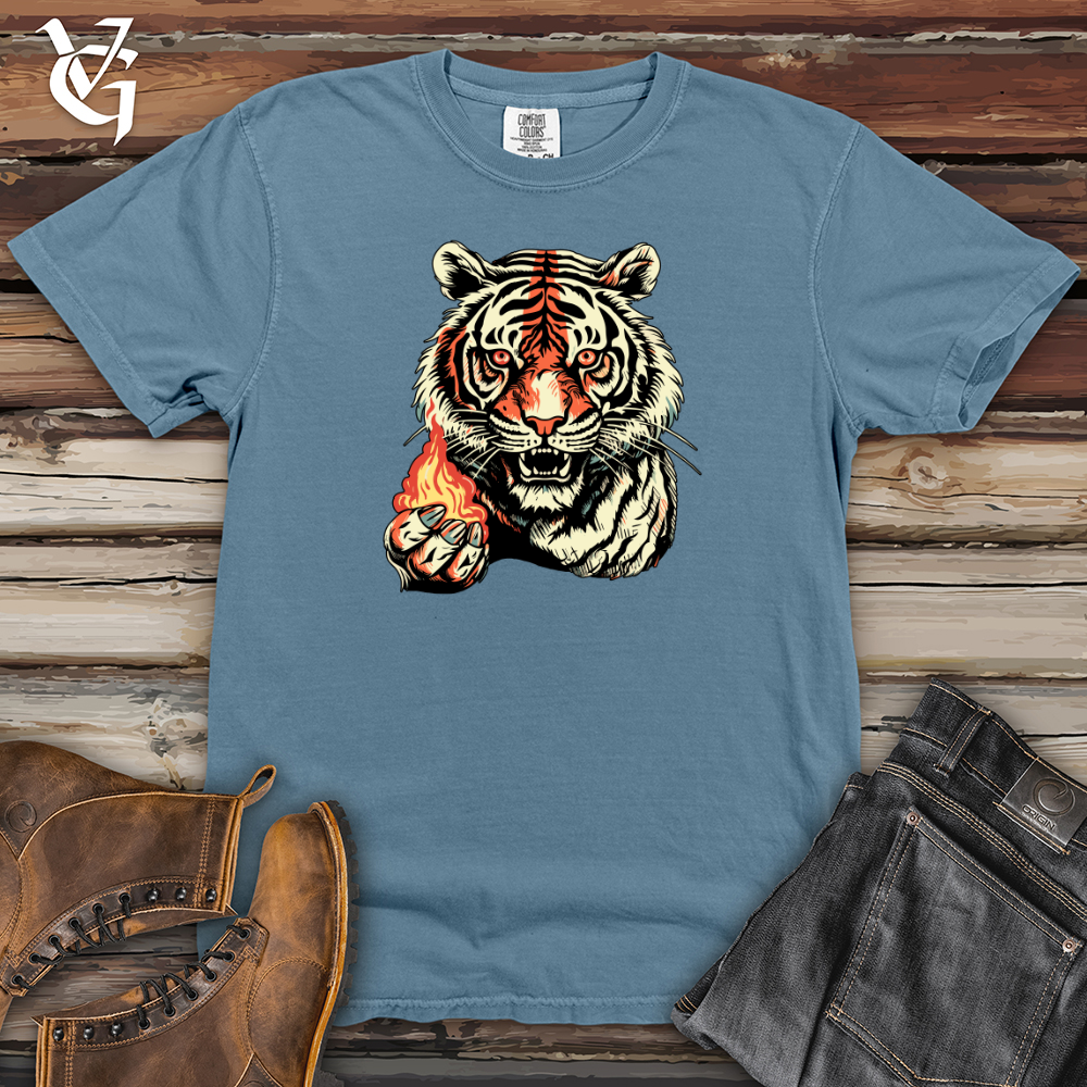 Retro Fire Tiger Heavy Cotton Comfort Colors Tee
