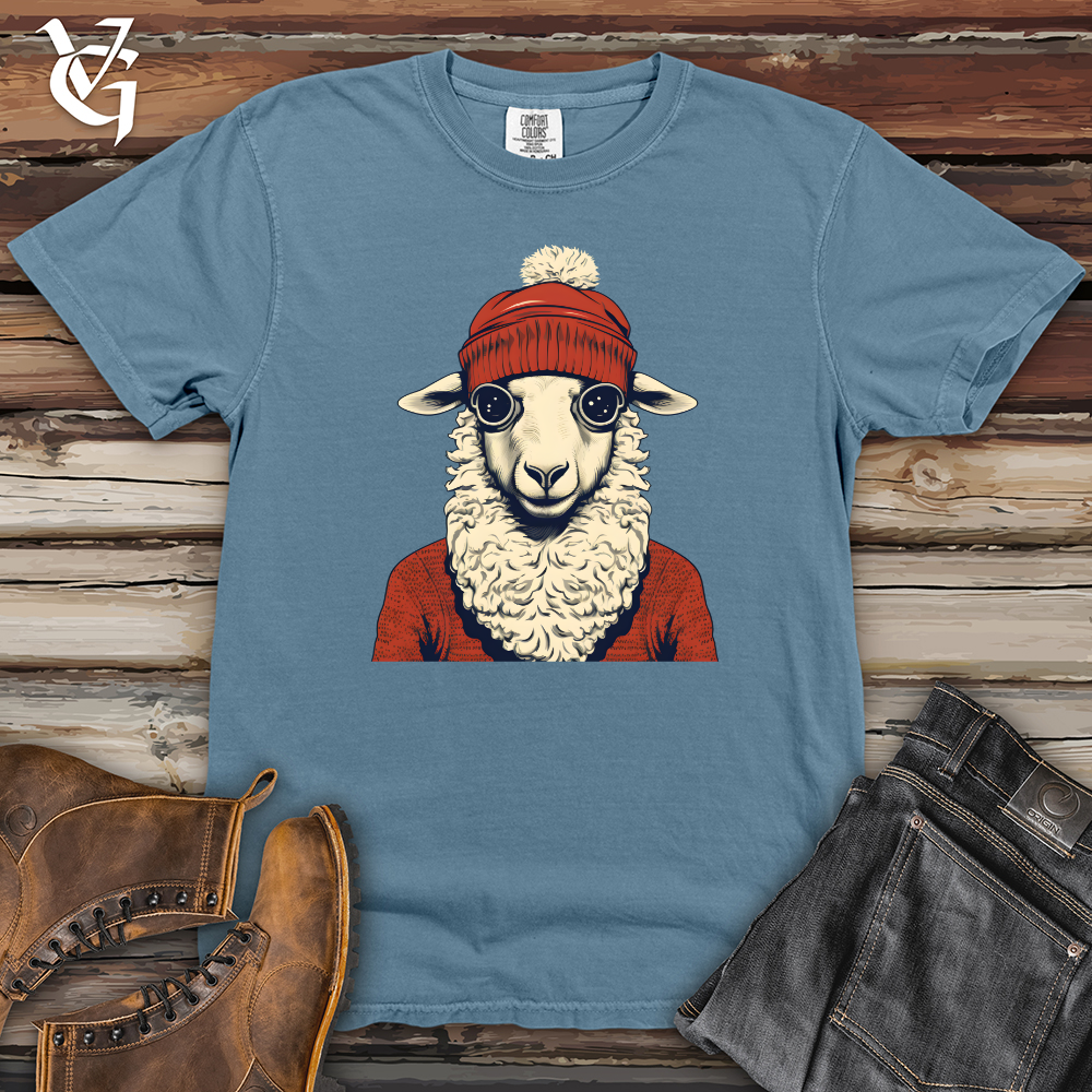 Sheep Winter Beanie Warmth Style Heavy Cotton Comfort Colors Tee
