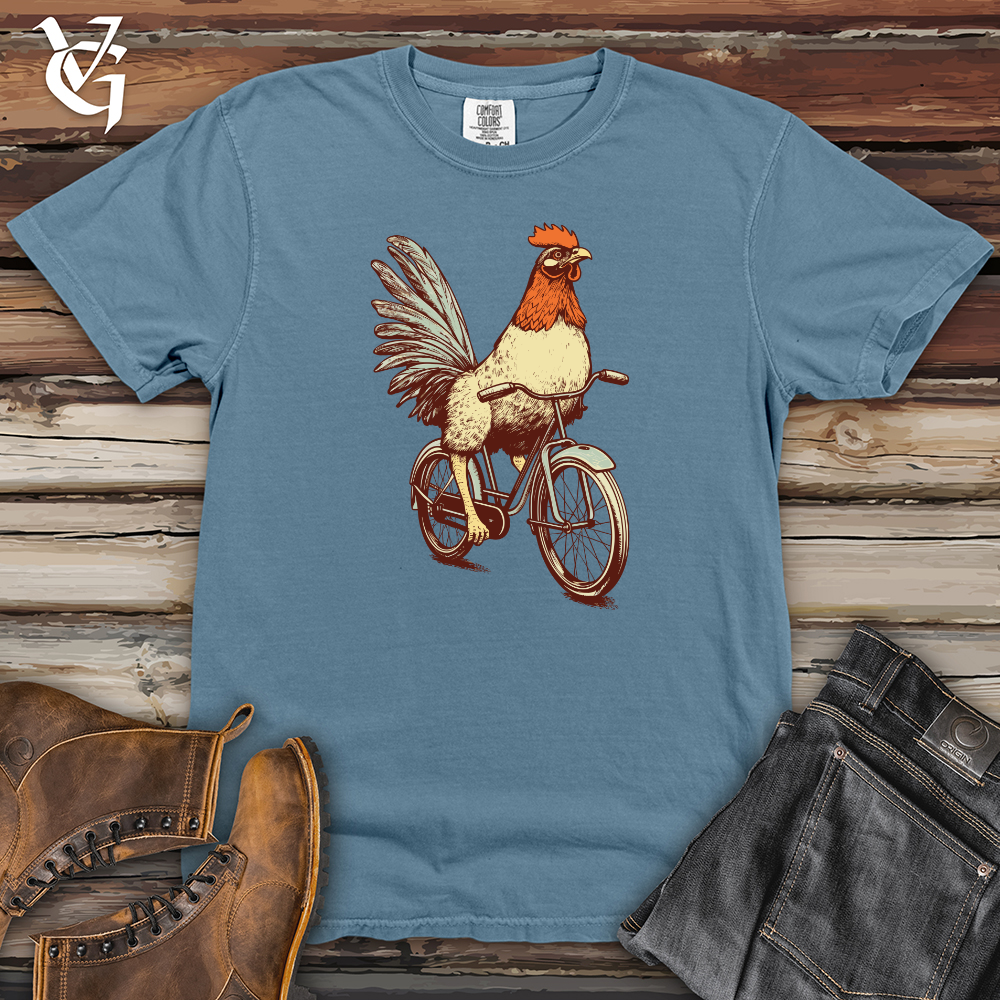 Retro Cluckin Wheels Heavy Cotton Comfort Colors Tee