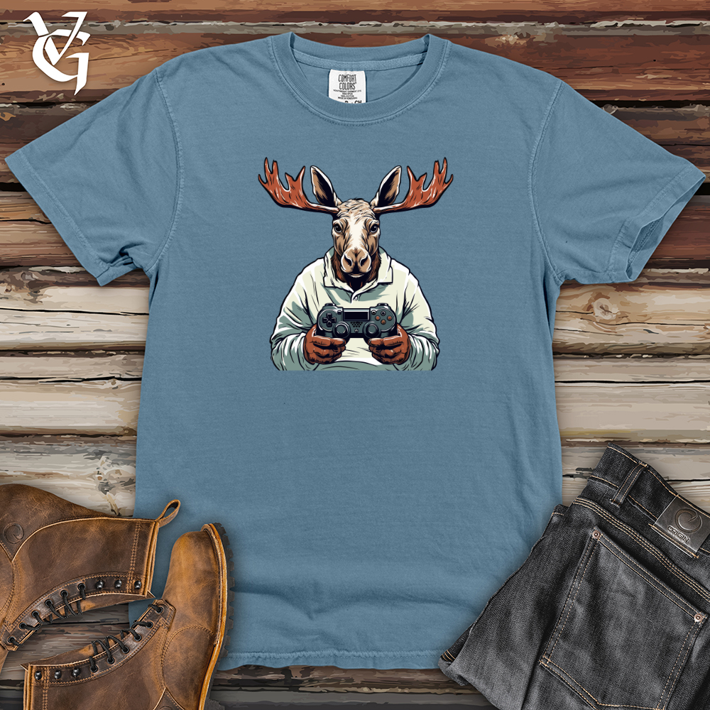 Game-Playing Moose Heavy Cotton Comfort Colors Tee