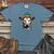 Colorful Beanie Cow Heavy Cotton Comfort Colors Tee