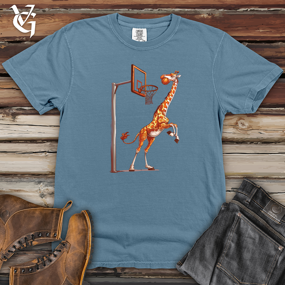 Giraffe Hoops Slam Heavy Cotton Comfort Colors Tee