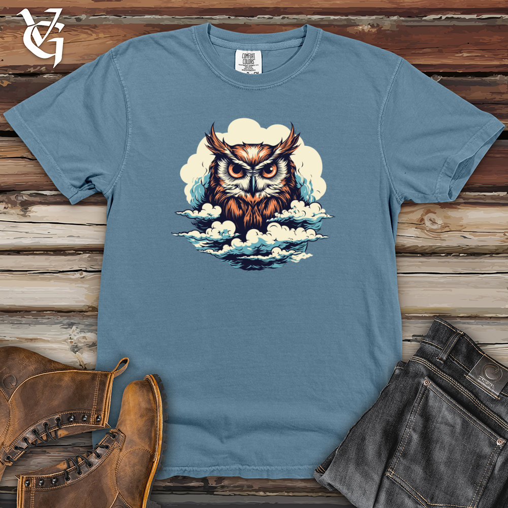 Mystic Clouded Owl Heavy Cotton Comfort Colors Tee