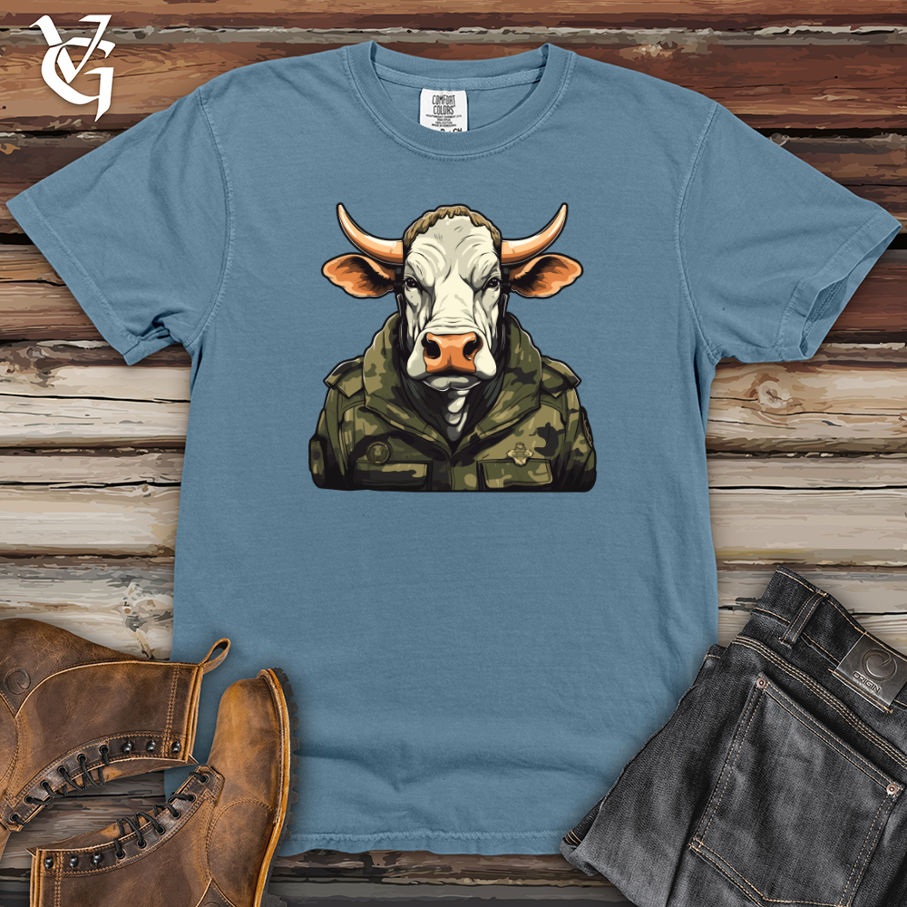 Cow Camo Army Combat Brigade Heavy Cotton Comfort Colors Tee