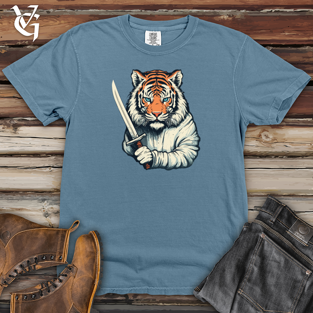 Blade Wielding Tiger Heavy Cotton Comfort Colors Tee