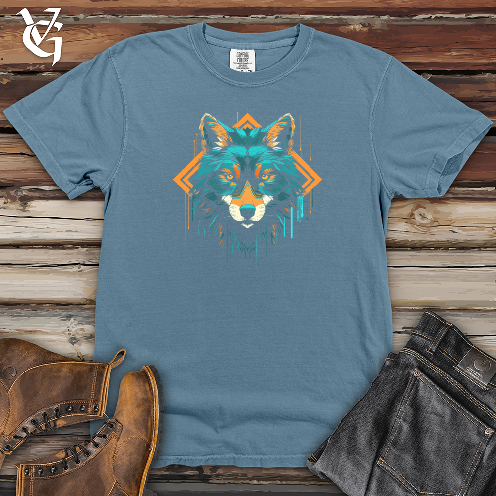 Wolf Geometric Gaze Heavy Cotton Comfort Colors Tee