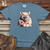 Retro Donut Devouring Pig Heavy Cotton Comfort Colors Tee