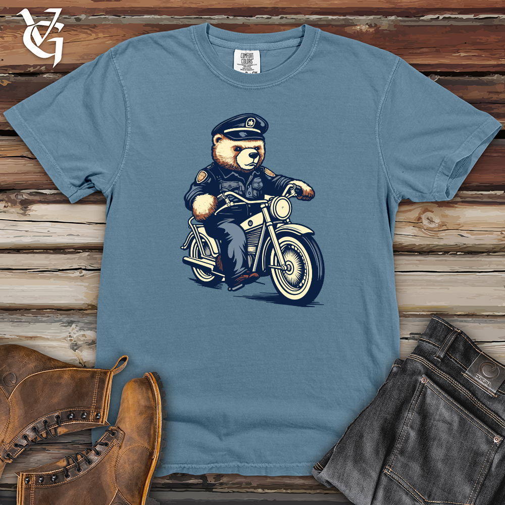 Bear Police Patrol Heavy Cotton Comfort Colors Tee
