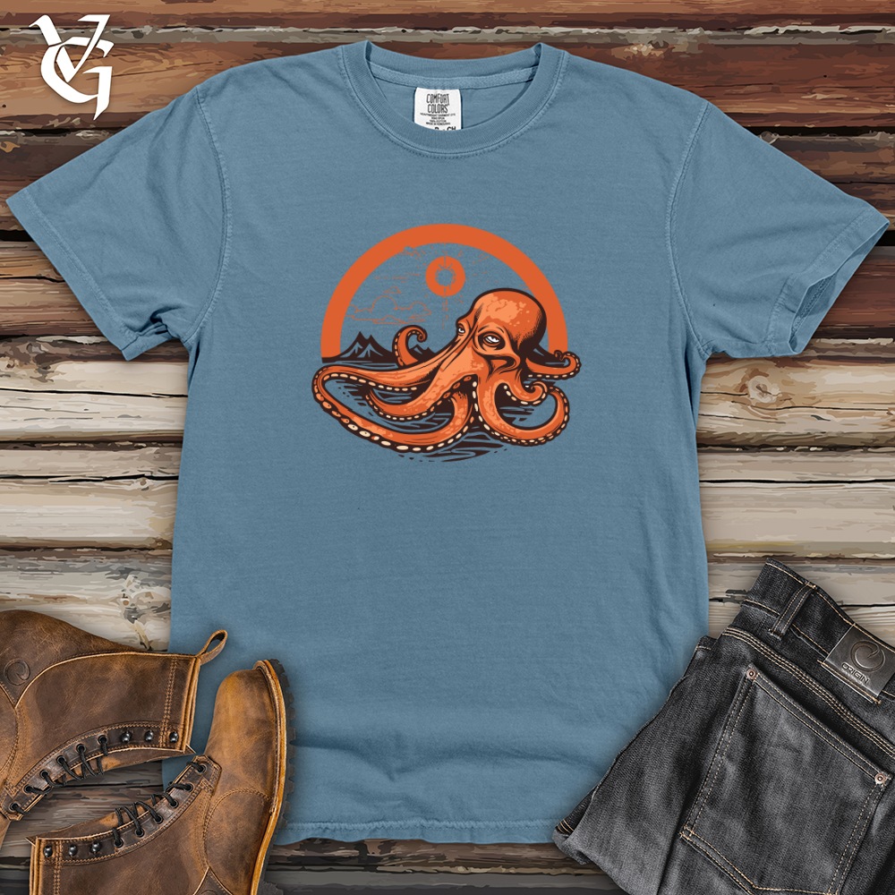 Retro Sleeping Octopus 01 Heavy Cotton Comfort Colors Tee