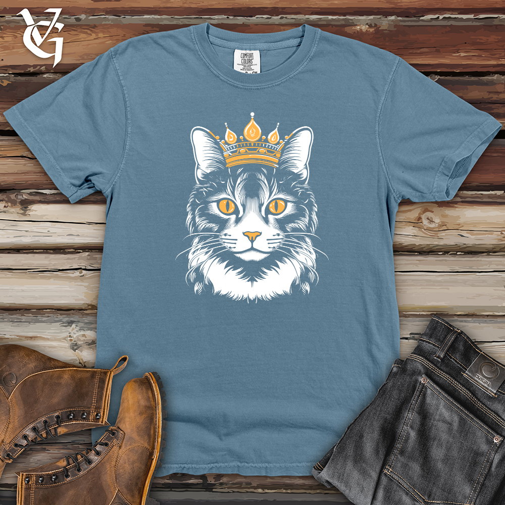 Vintage Crowned Cat Heavy Cotton Comfort Colors Tee