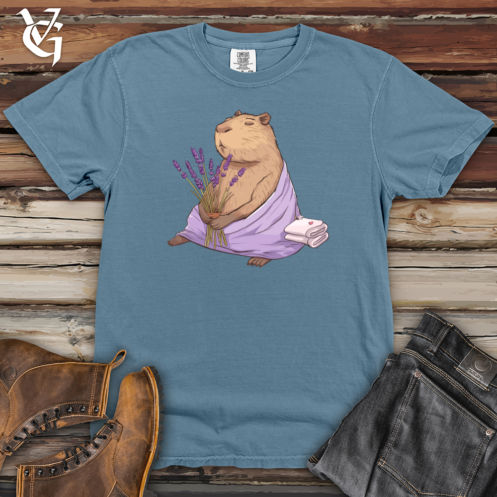 Capybara Lavender Spa Heavy Cotton Comfort Colors Tee