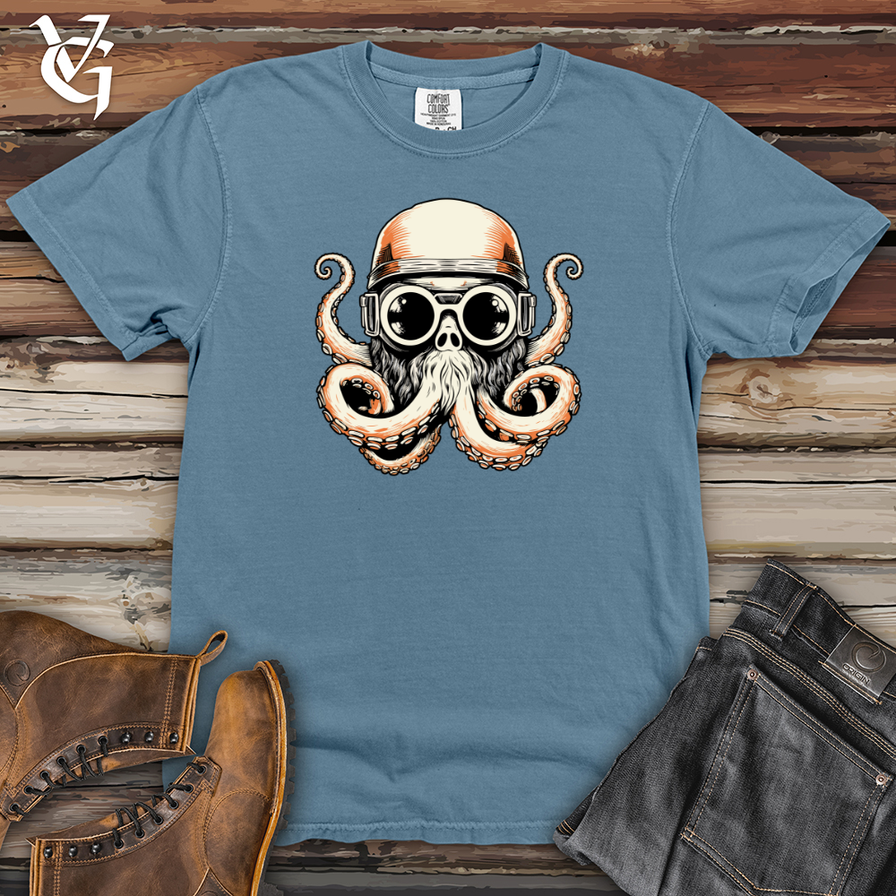 Airborne Octopus Adventure Heavy Cotton Comfort Colors Tee