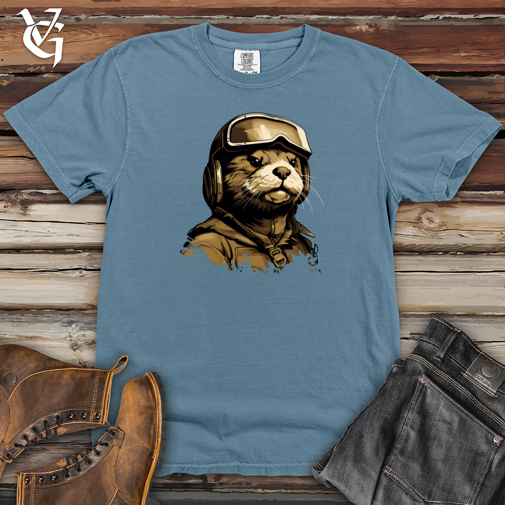 Otter Army Helmeted Prowess Heavy Cotton Comfort Colors Tee