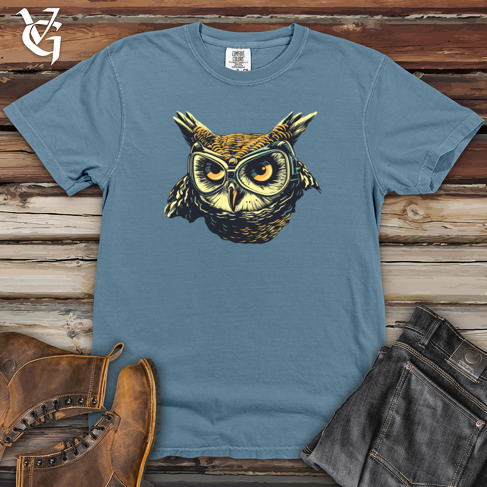 Vintage Dive Owl Heavy Cotton Comfort Colors Tee