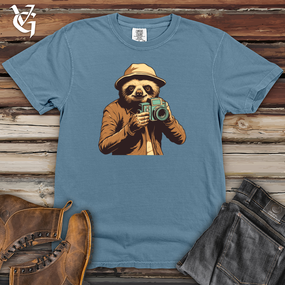 Sloth Shutterbug Snapshot Heavy Cotton Comfort Colors Tee