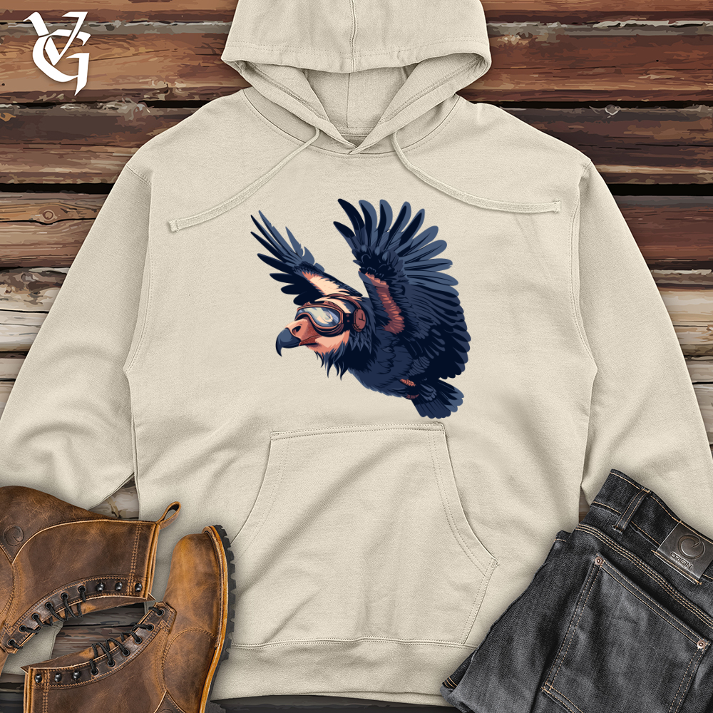 Aviator Eagle Flight Midweight Hooded Sweatshirt