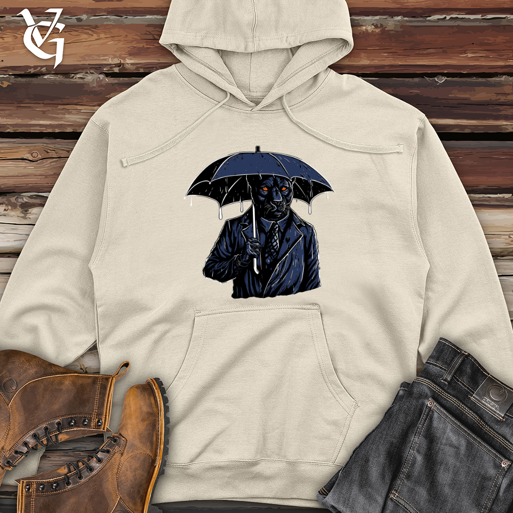 Panther Jungle Drizzle Umbrella Odyssey Midweight Hooded Sweatshirt