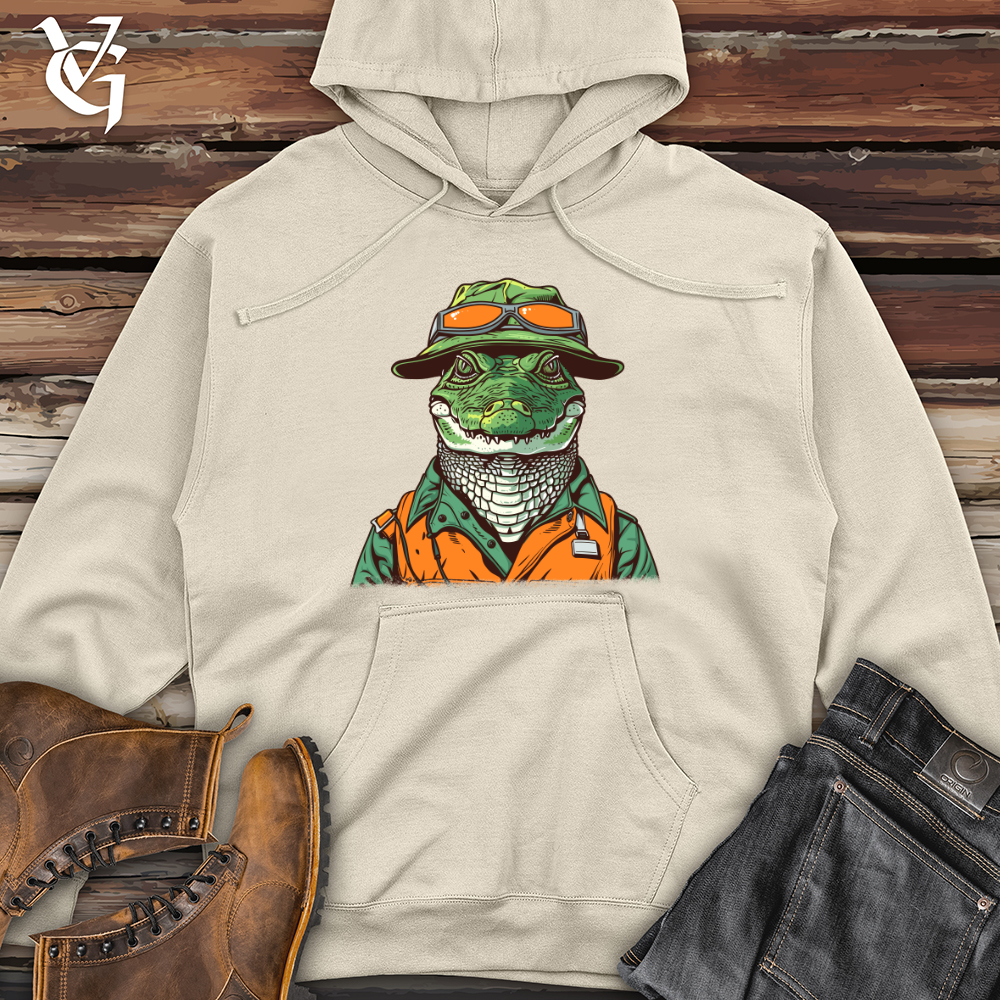 Alligator Adventure Guide Midweight Hooded Sweatshirt