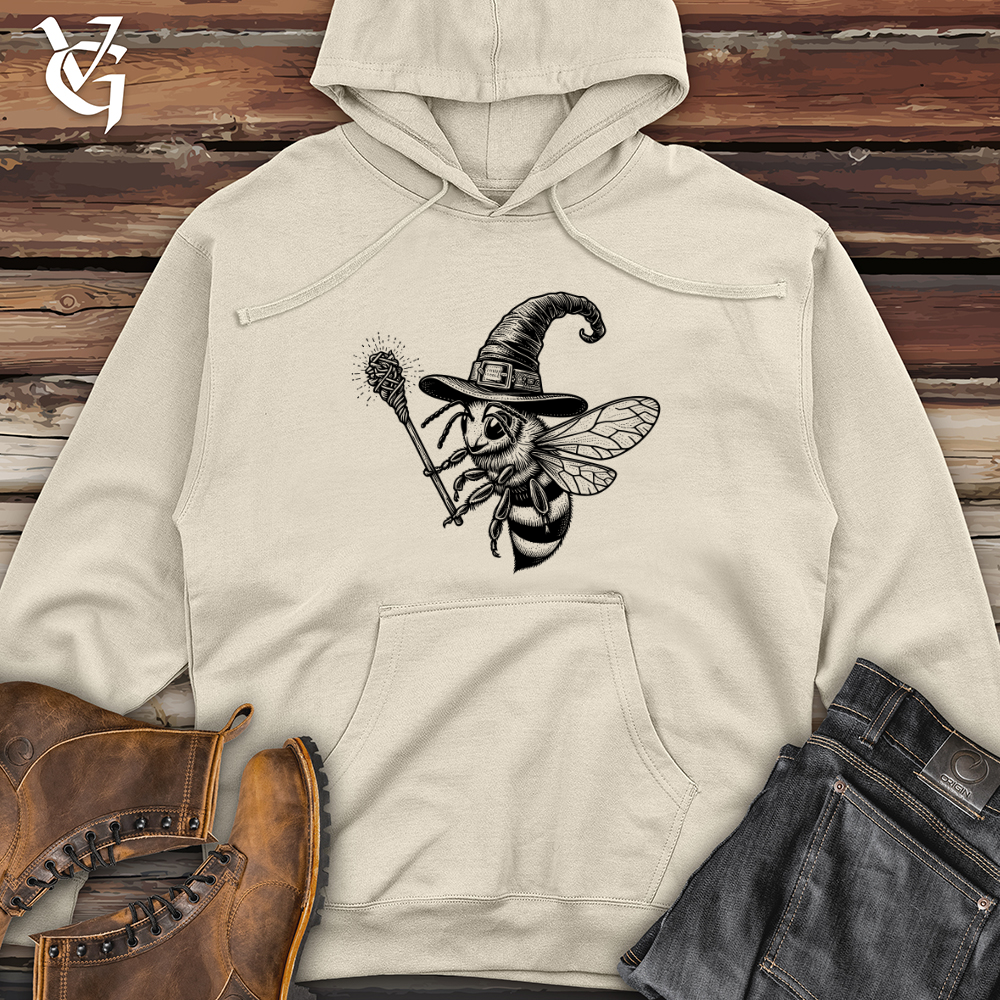 Bee in Witch Hat Midweight Hooded Sweatshirt