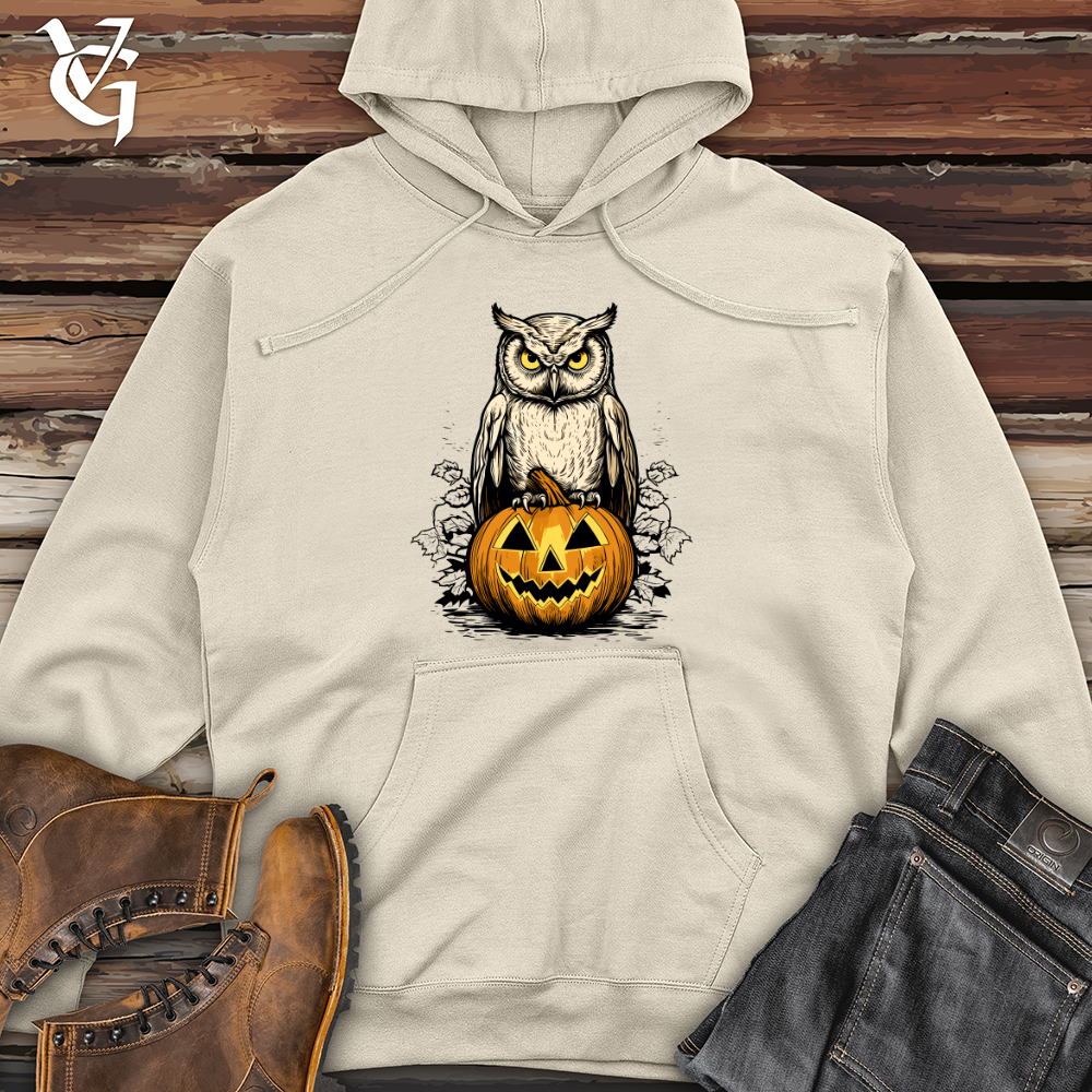 Whooo's Carving Midweight Hooded Sweatshirt