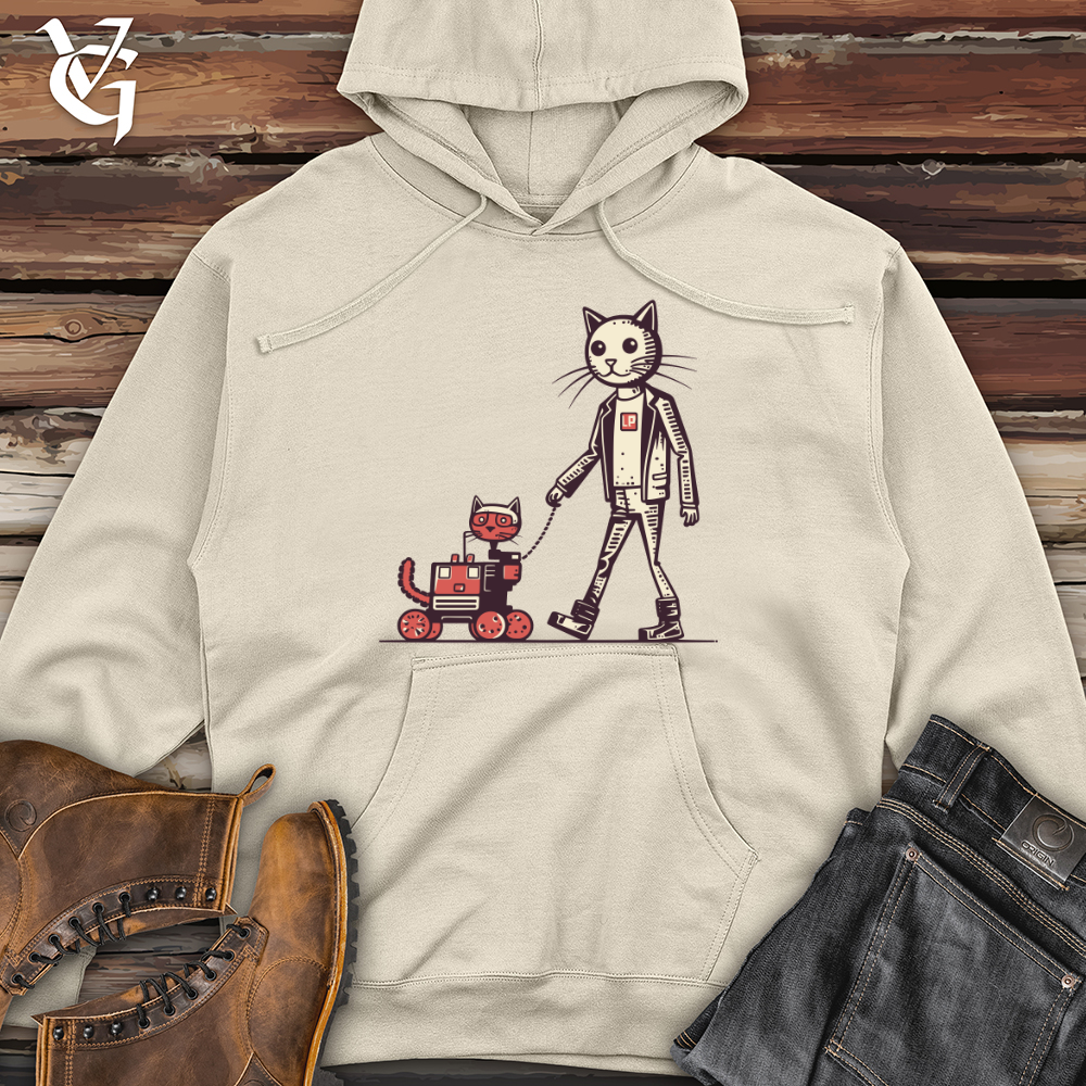 Mechatronic Meow Midweight Hooded Sweatshirt