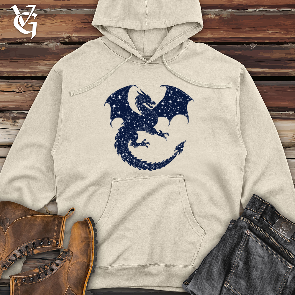 Celestial Dragon Dance Midweight Hooded Sweatshirt