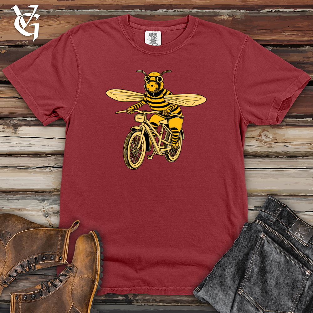Bee Pedal Power Honey Ride Heavy Cotton Comfort Colors Tee