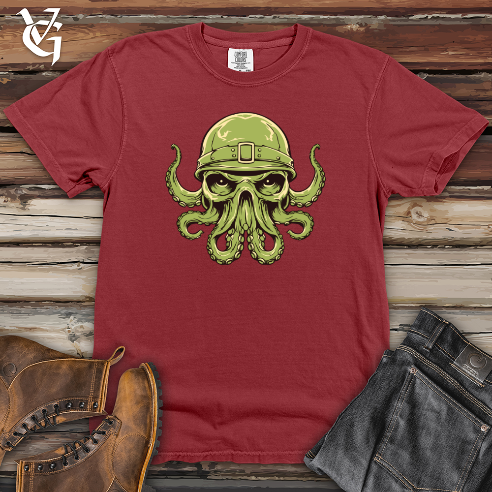 Helmeted Octopus Army Prowess Heavy Cotton Comfort Colors Tee