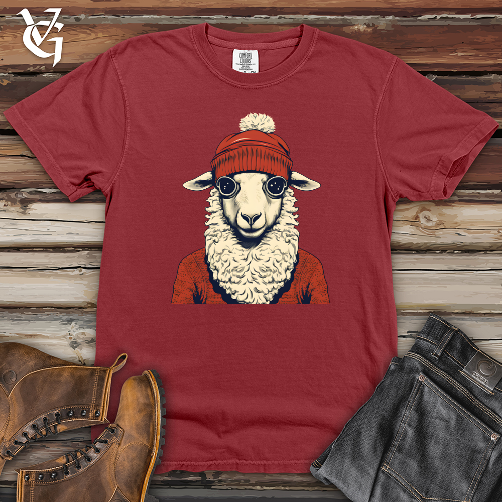 Sheep Winter Beanie Warmth Style Heavy Cotton Comfort Colors Tee