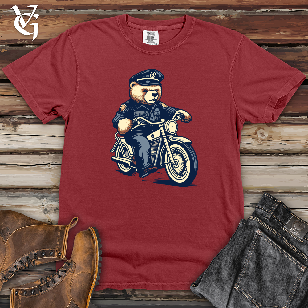 Bear Police Patrol Heavy Cotton Comfort Colors Tee