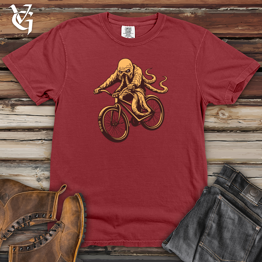 Bike Riding Kraken Heavy Cotton Comfort Colors Tee