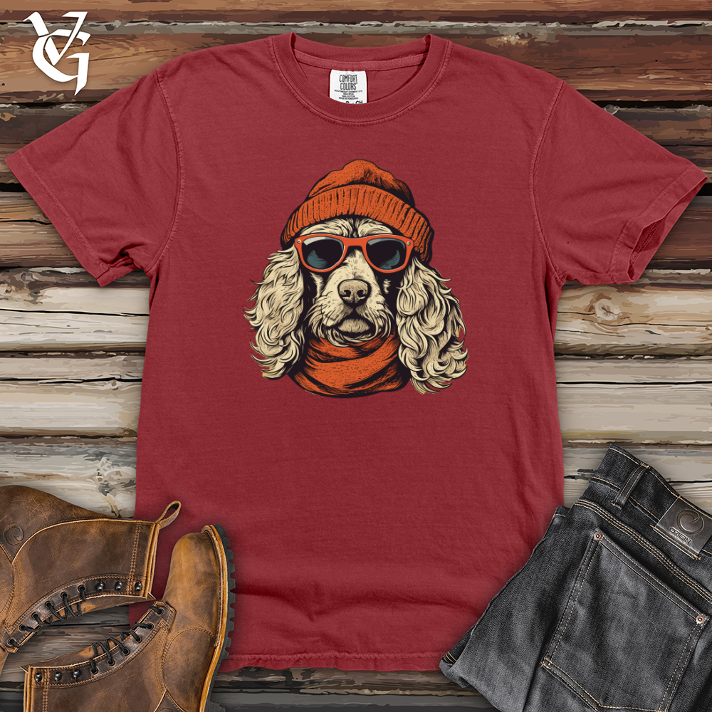 Winter Beanie Doodle Pooch Heavy Cotton Comfort Colors Tee