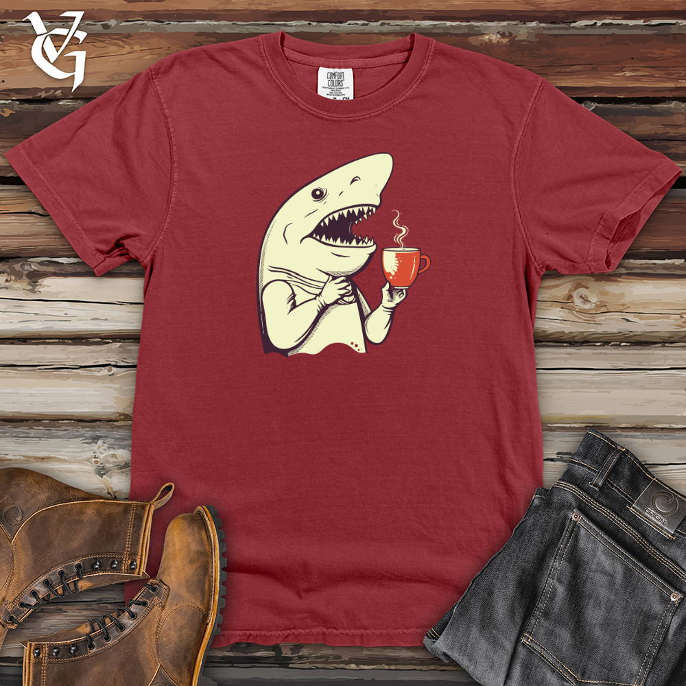 Caffeinated Shark Thoughts Heavy Cotton Comfort Colors Tee