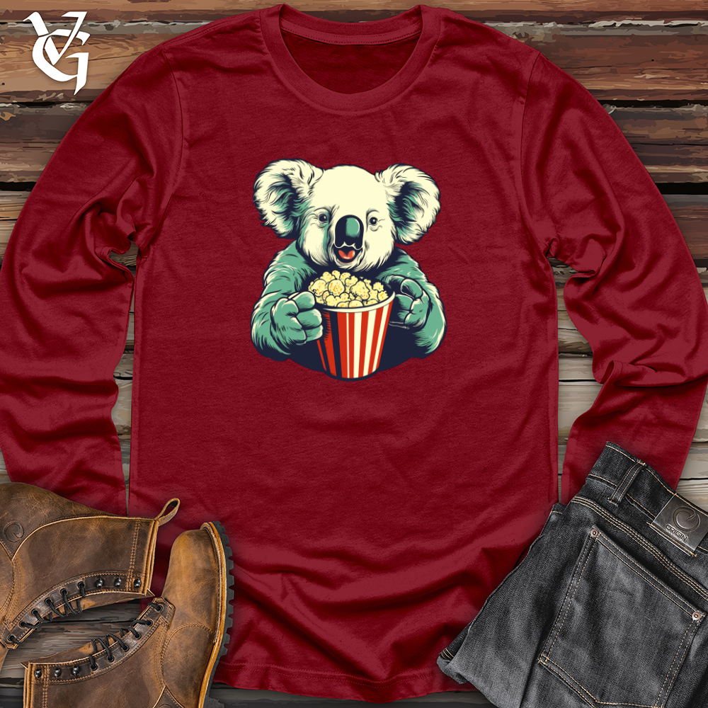 Popcorn-Munching Koala Long Sleeve