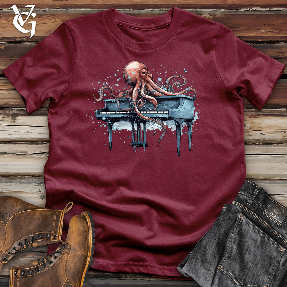Octopus Pianist Cotton Tee