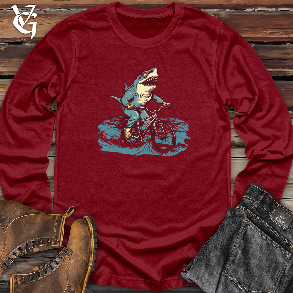 Surfing Shark Wheels Long Sleeve