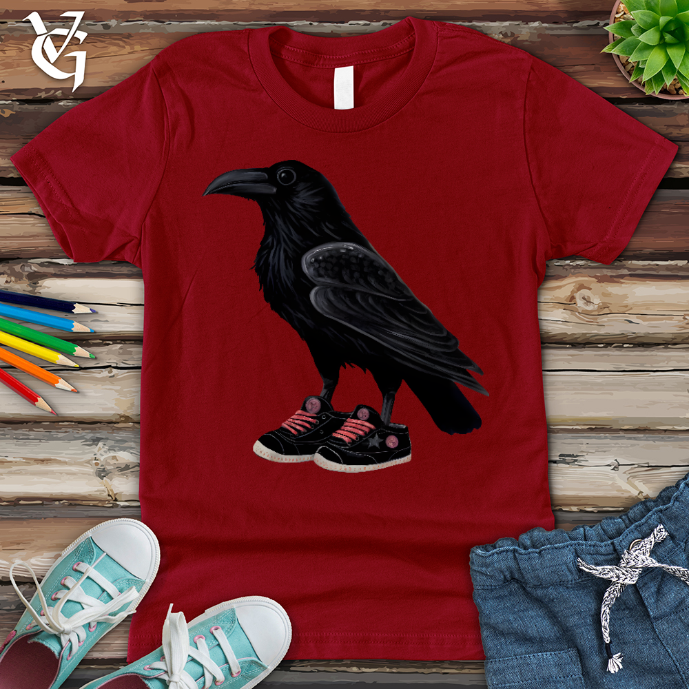 Raven Wearing Sneakers Youth Tee