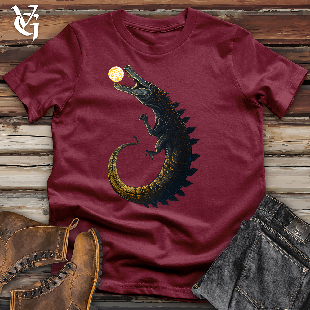 Moon Grabbing Crocodile Cotton Tee