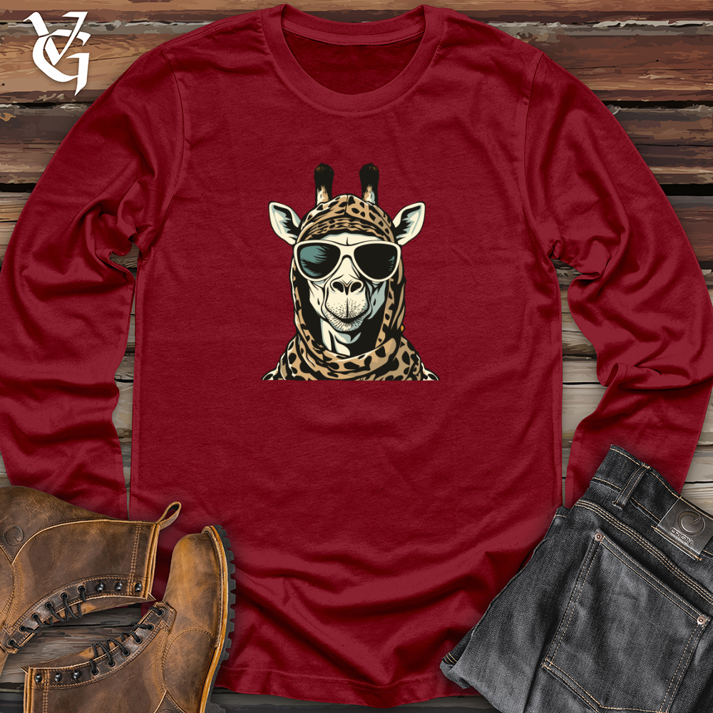 Retro Ski Masked Giraffe Long Sleeve