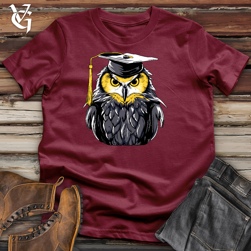 Valedictorian Owl Cotton Tee