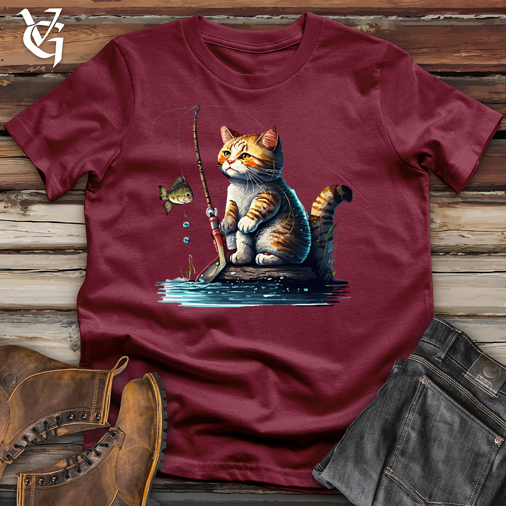 Cat Fishing Cotton Tee