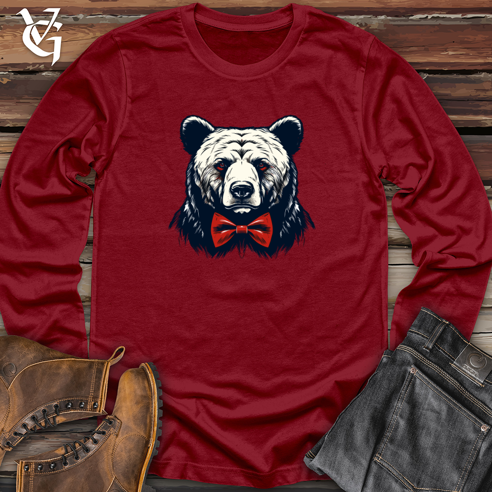 Retro Bow Tie Bear Long Sleeve